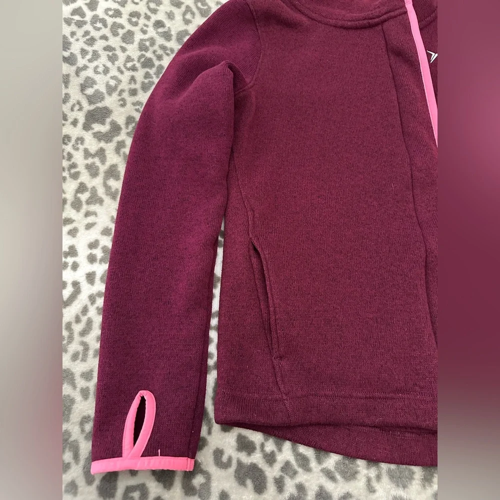 Old Navy Active Studio Wrap Jacket in Winter Wine Size XL 14 Regular Girls
